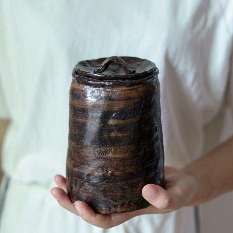 Retro ancient Tea Set Old Tea Packaging Jar - Image 2