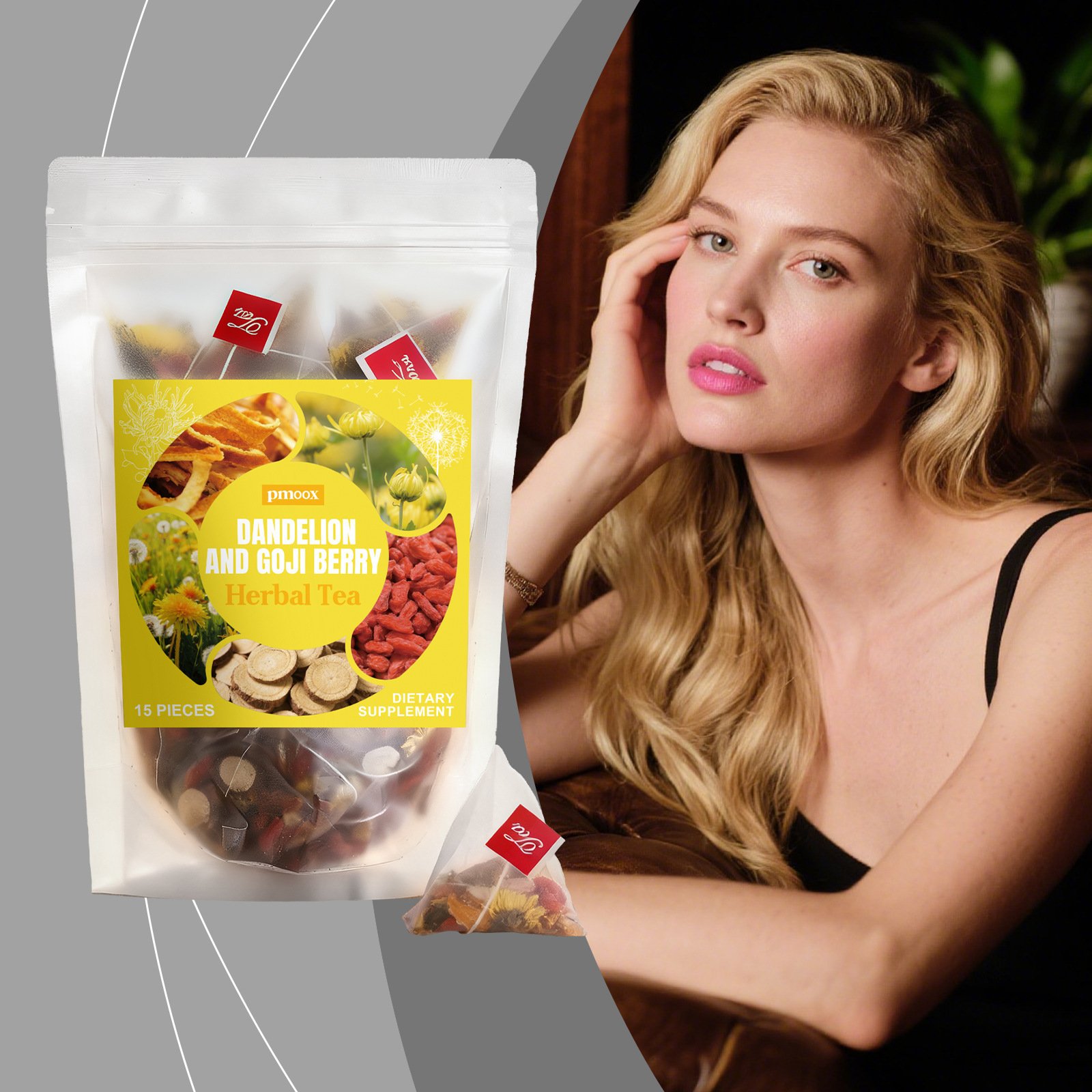 Dandelion And Goji Berry Herbal Tea - Image 2