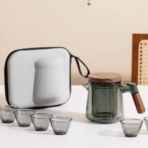 Travel Tea Set, Outdoor Camping Portable Tea Set with tea infuser